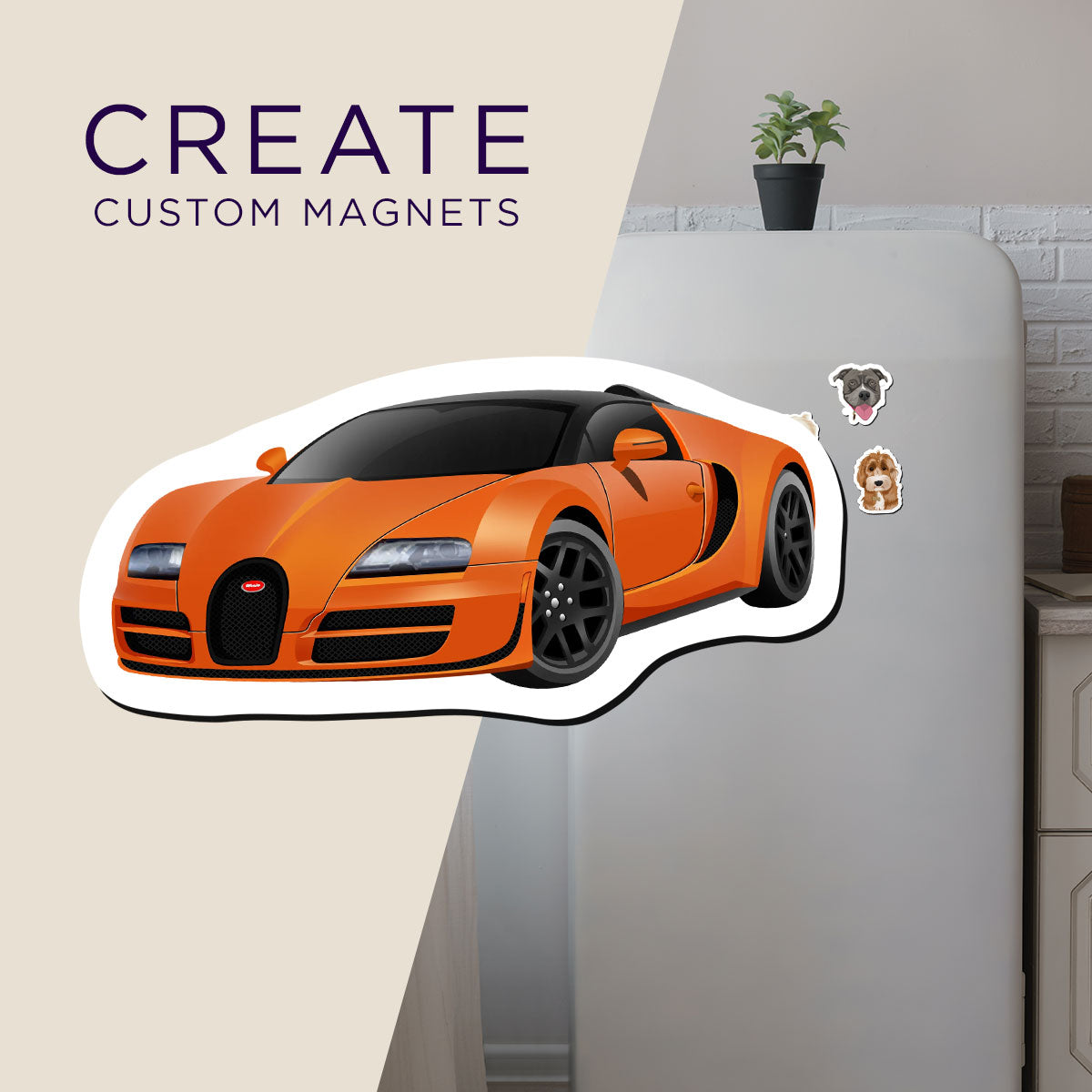 Custom Car Drawing Magnets