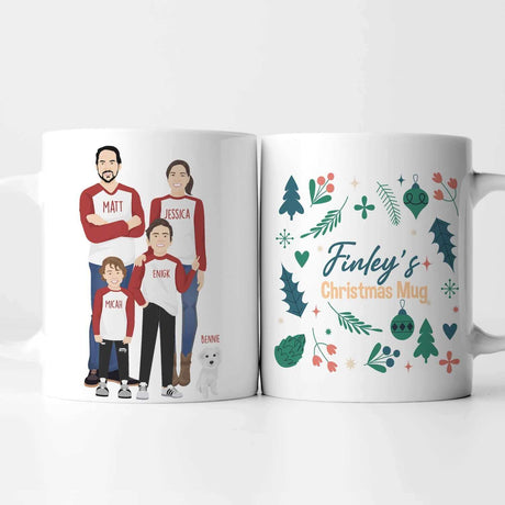 Personalized Family Christmas Mug