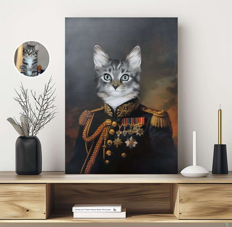 Custom Royal Pet Canvas - The General