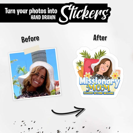 Custom Missionary Mother Stickers