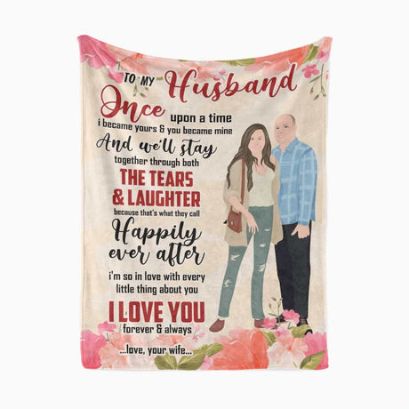 Personalized To My Husband Blanket From Wife
