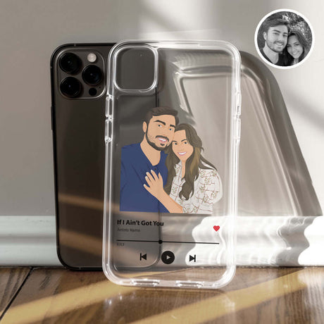 Custom Couples Song Clear Case