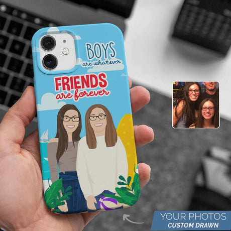 Boys are Whatever Friends are Forever Phone Case Personalized
