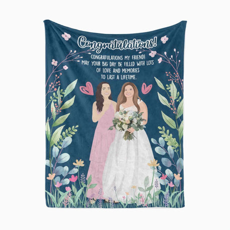 Personalized Wedding Blanket from Maid of Honor