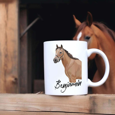 Custom Horse Drawing Mug