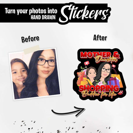 Personalized Mom and Daughter Stickers