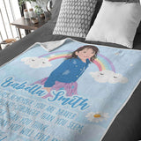 To My Granddaughter Blanket Personalized