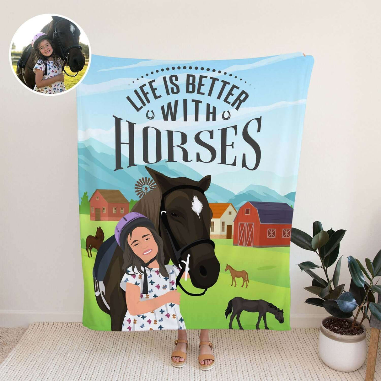 Personalized Horse Blanket