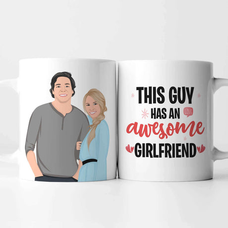 Personalized My Girlfriend is Awesome Mug