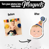 Custom Baby Face Magnets