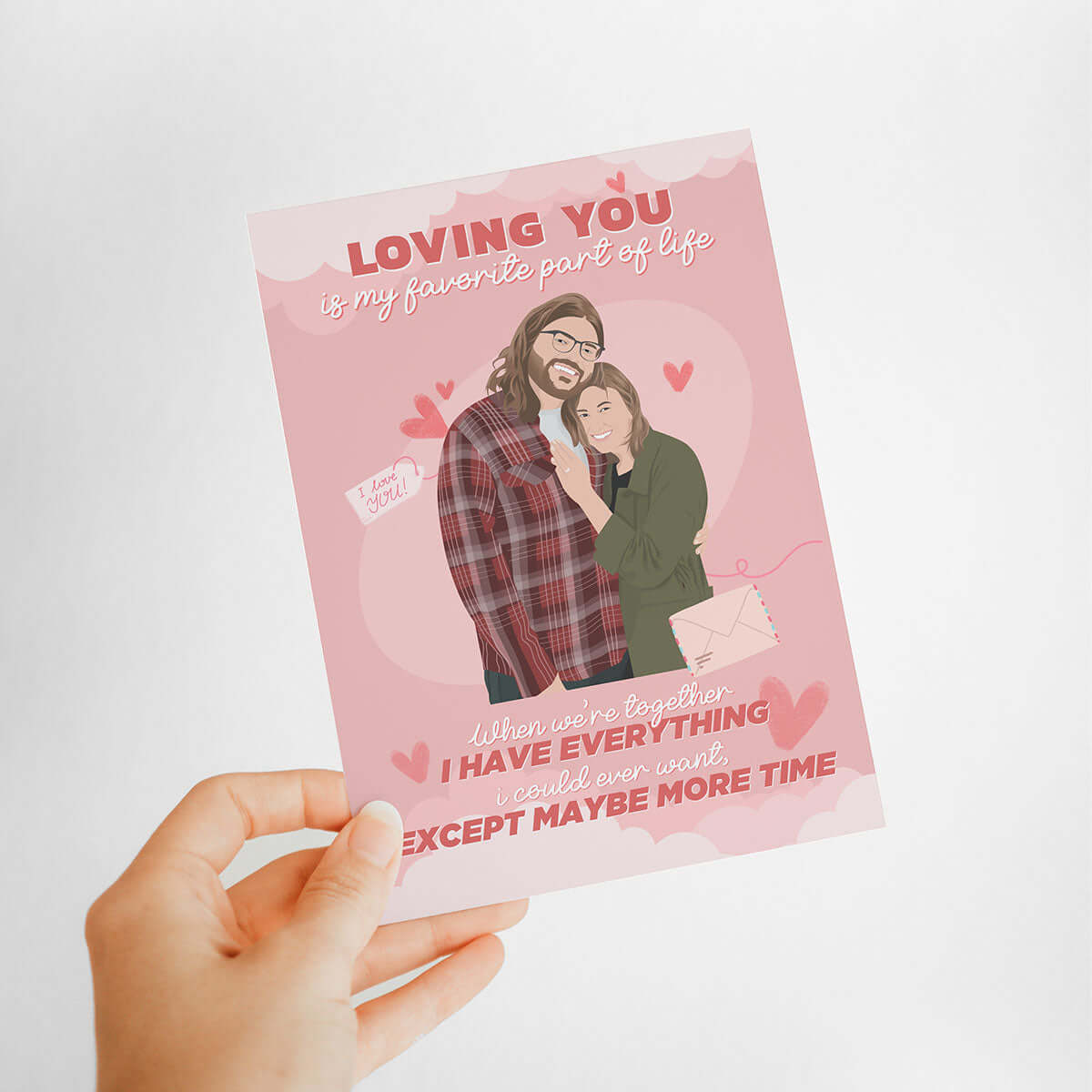 Personalized Loving You Valentines Day Card