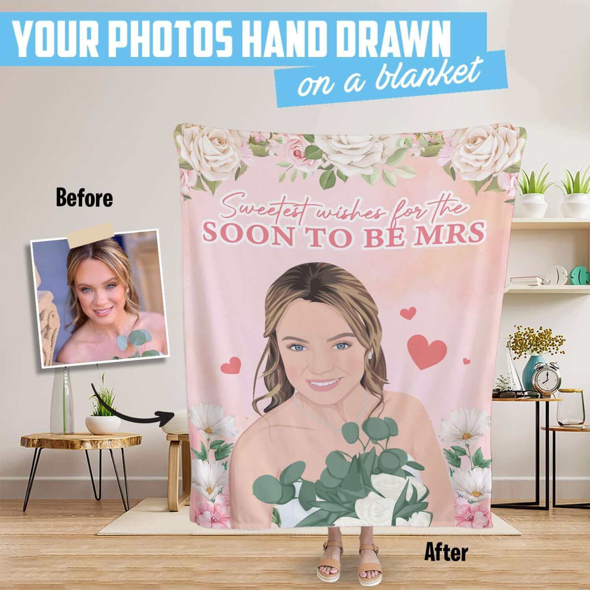 Soon To Be Mrs Personalized Blanket