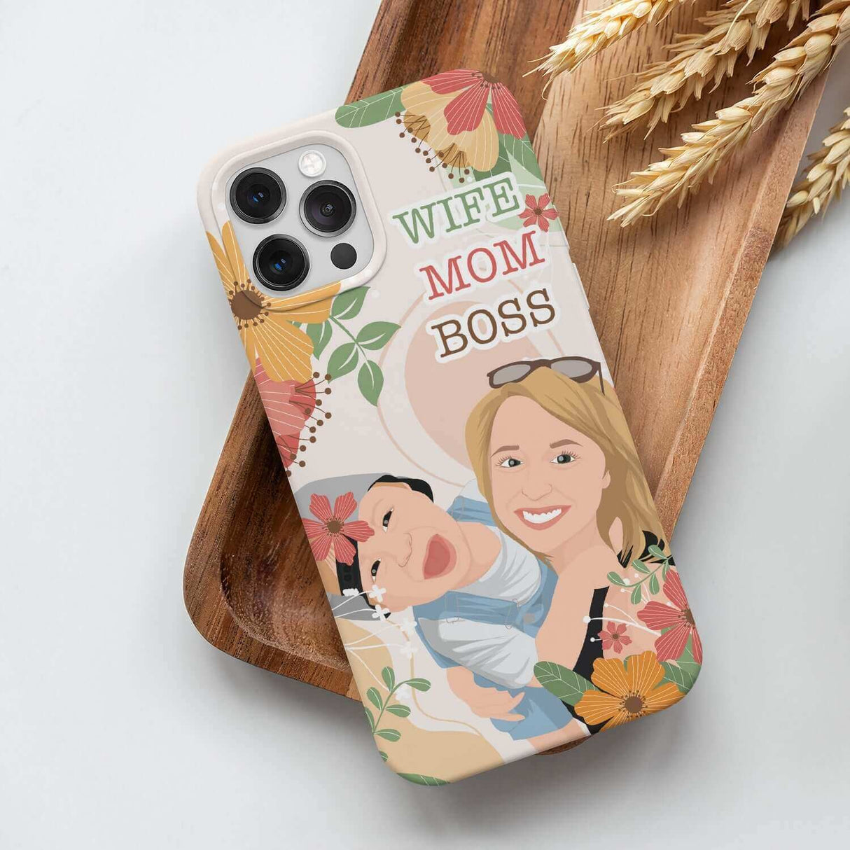 Wife Mom Boss Phone Case Personalized