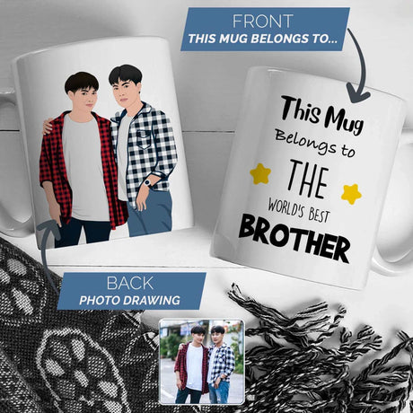 Worlds Best Brother Mug Personalized