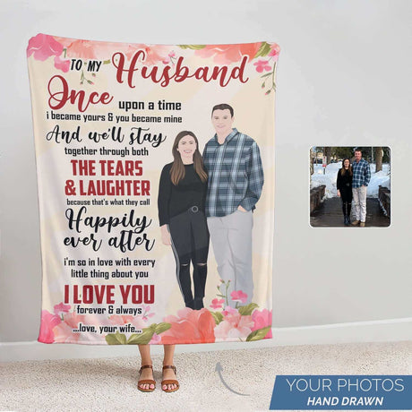 Personalized To My Husband Blanket From Wife