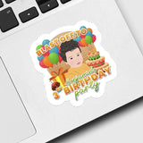 Birthday Party Invitation Sticker Personalized
