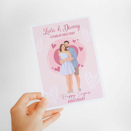 Personalized Happy Anniversary Card