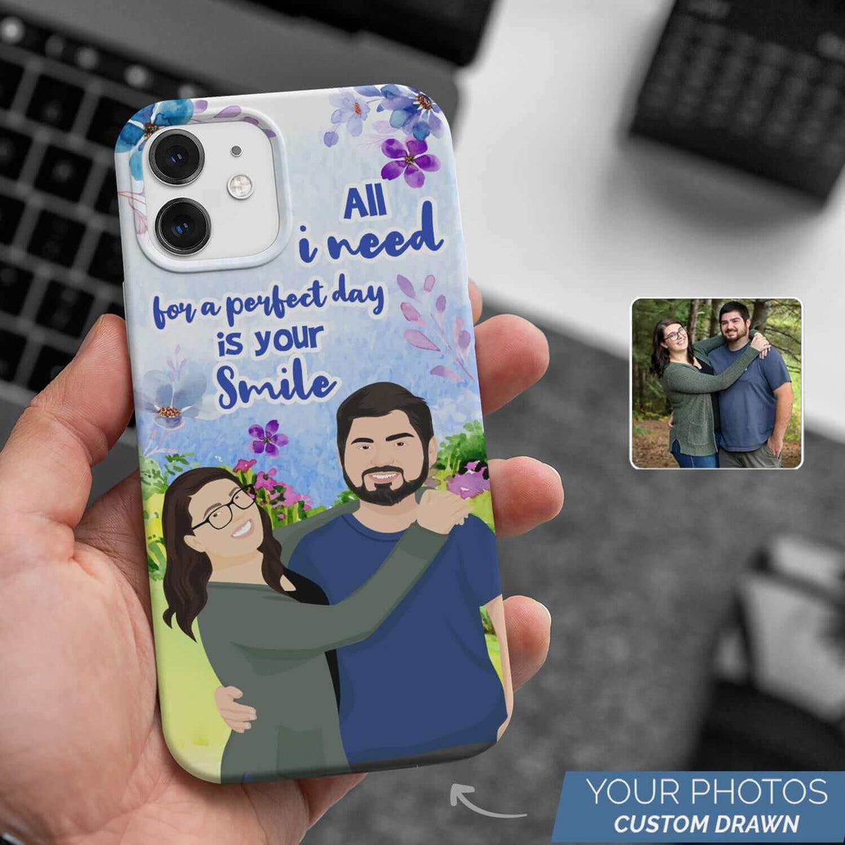 I Need Your Smile Phone Case Personalized