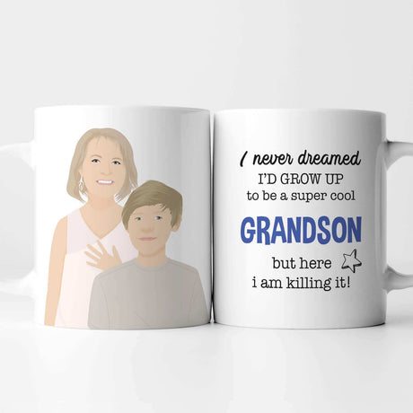 Super Cool Grandson Mug Personalized