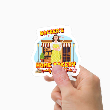 Home Bakery Sticker Personalized