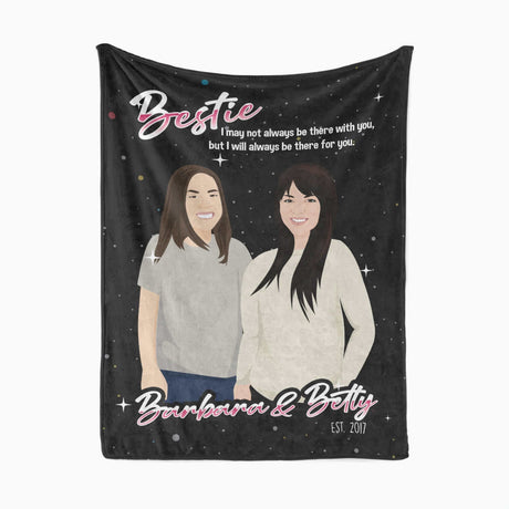 Personalized Bestie Bff Blanket With Names