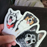 Personalized Dog Face Stickers