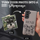 Custom Dog Sketch Phone Case