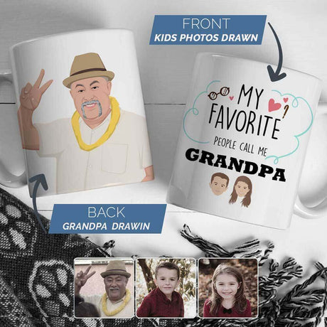 Personalized Grandpa Photo Coffee Mug