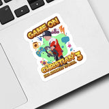 Gaming Happy Birthday Sticker Personalized