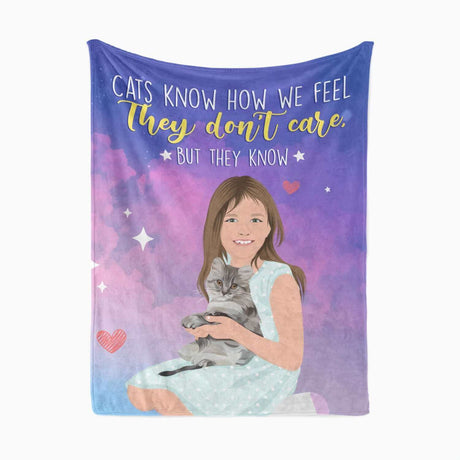 Funny Cat Blanket Personalized