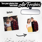 Custom Couples Portrait Air Freshener