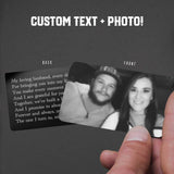 Custom Engraved Photo Wallet Card