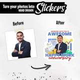 Working with You Is Awesome Sticker Personalized