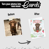 Personalized Dog Christmas Card