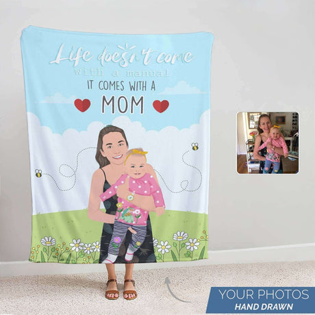 Personalized Mothers Day Picture Blanket