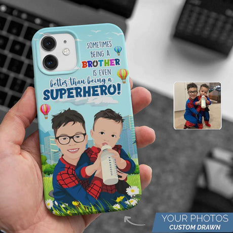 Superhero Brother Phone Case Personalized