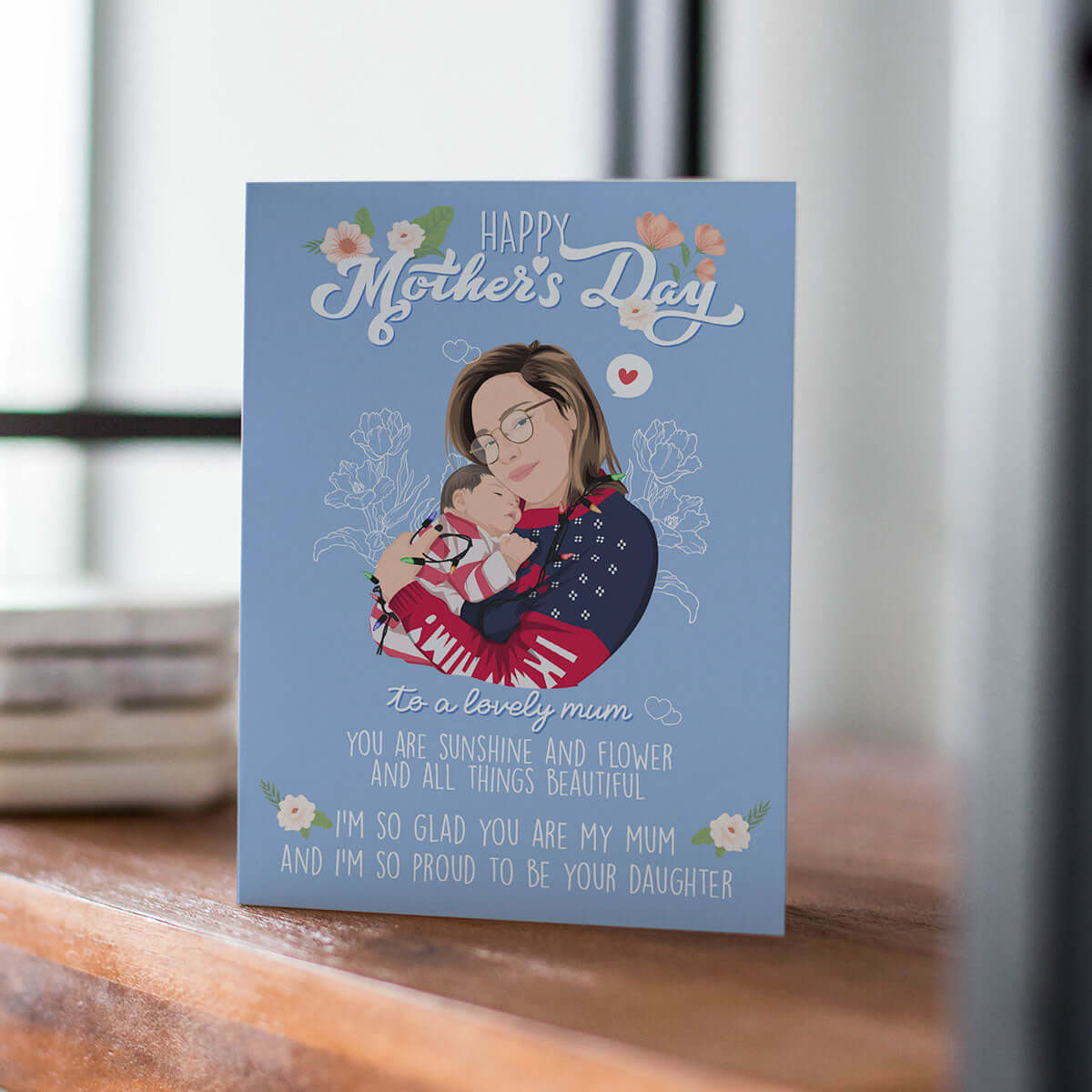 Personalized Mothers Day Card