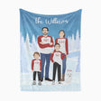 Personalized Family Christmas Blanket with Names