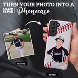 Personalized Baseball Player Phone Case