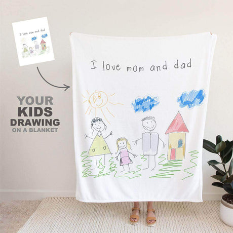 Personalized Children's Artwork Blanket