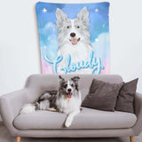 Personalized Pet Blanket with Custom Photo Drawing